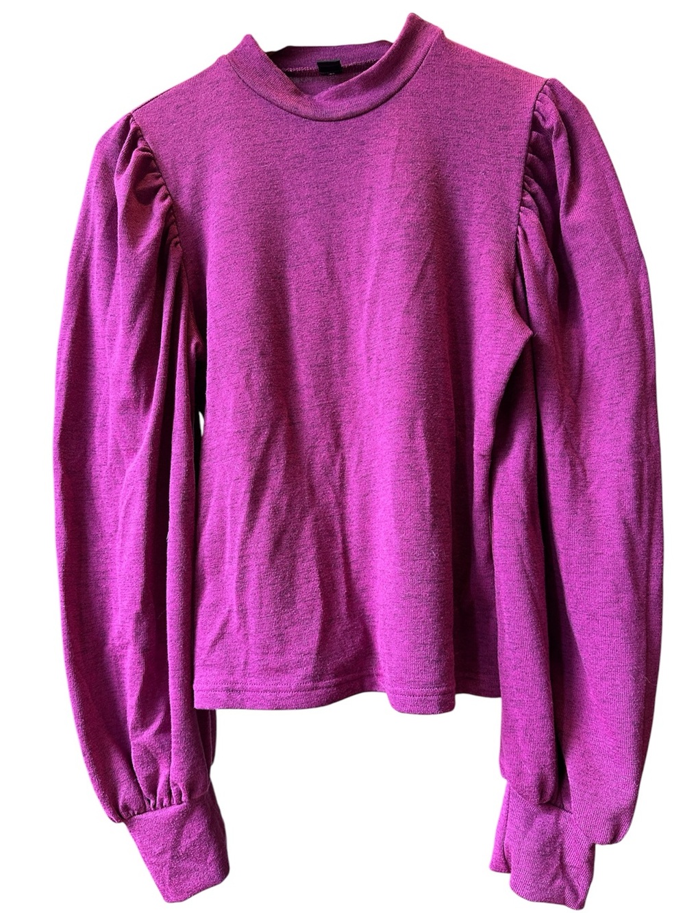 SHEIN Raspberry Fuchsia Long-Sleeve Knit Top size large